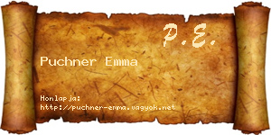 Puchner Emma névjegykártya